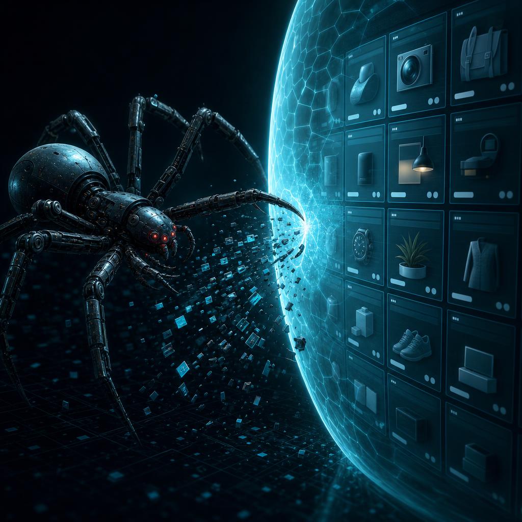 Web scraping protection intercepting content harvesting bots and AI training crawlers before they reach origin